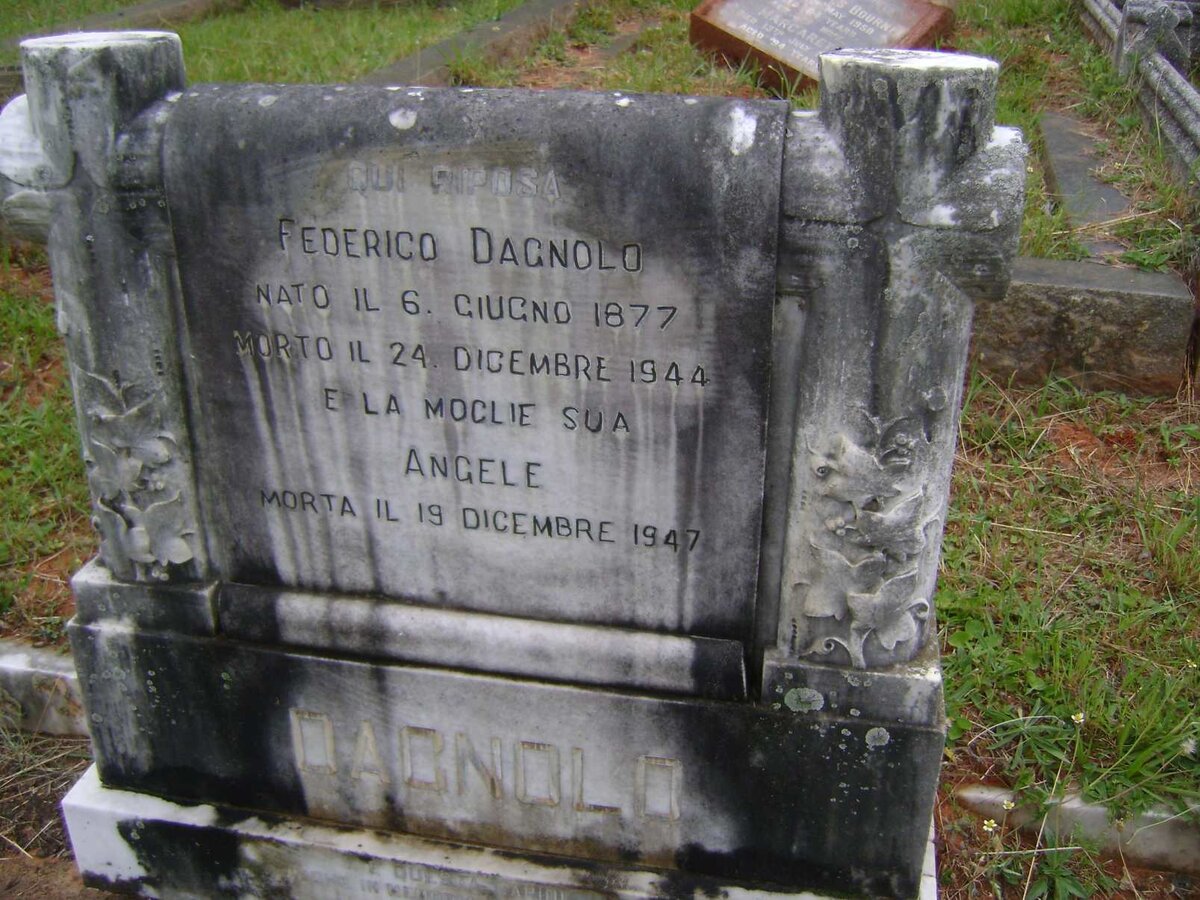DAGNOLO Federico 1877-1944 &amp; Angele -1947