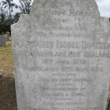 DAVIDSON Frederick William 1873-1952 &amp; Margaret Isobel 1878-1943 