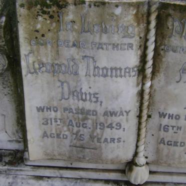 DAVIS Leopold Thomas -1949 &amp; Ada Eliza -1949