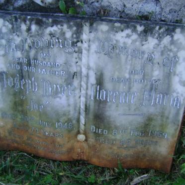 DYER Joseph -1948 &amp; Florence Maria -1969