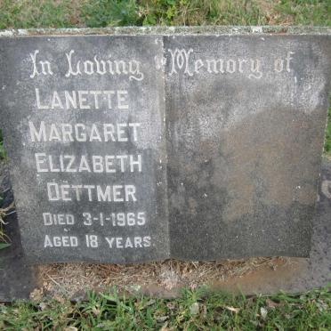 DËTTMER Lanette Margaret Elizabeth -1965
