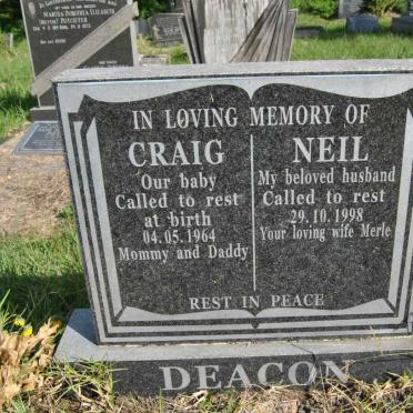 DEACON Craig 1964-1964 :: DEACON Neil -1998