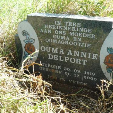 DELPORT Annie 1919-2000