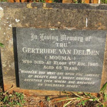 DELDEN Gertrude, van -1965