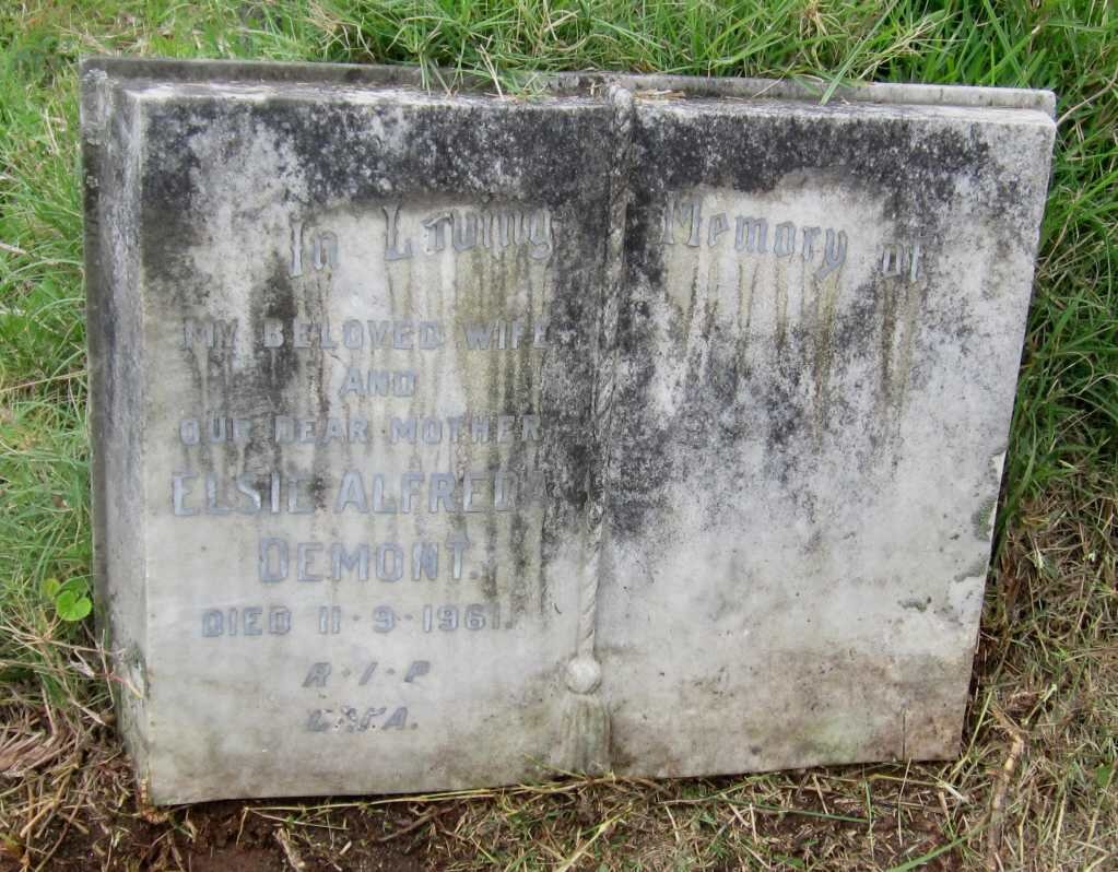DEMONT Elsie Alfreda formerly HANSON nee PARKIN 1903 -1961