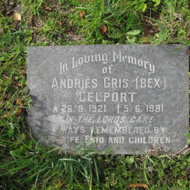 DELPORT Andries Gris 1921-1981