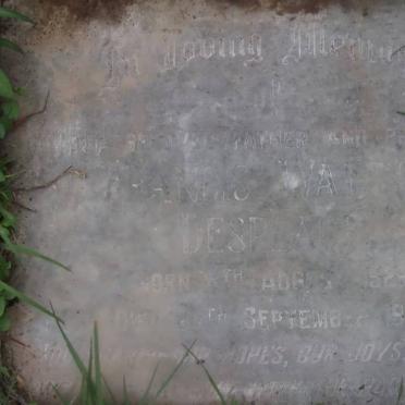 DESPLACE Beatrice May 1902 :: DESPLACE Francis Walter 1923-1979