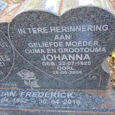 DEVENTER Johanna, van 1925-2006