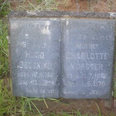 DEDEKIND Hugo 1913-1938 :: VORSTER Charlotte 1888-1970