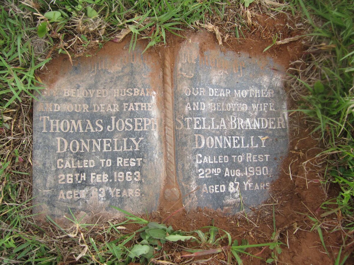 DONNELLY Thomas Joseph -1963 &amp; Stella Brander -1990