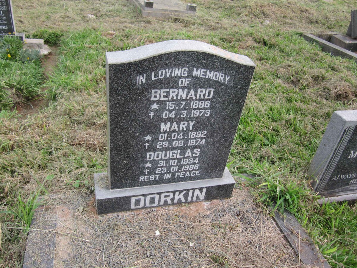 DORKIN Bernard 1888-1973 :: DORKIN Mary 1892-1974 :: DORKIN Douglas 1934-1998