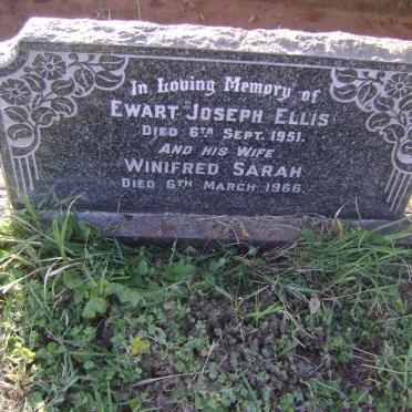 ELLIS Ewart Joseph -1951 &amp; Winifred Sarah -1966