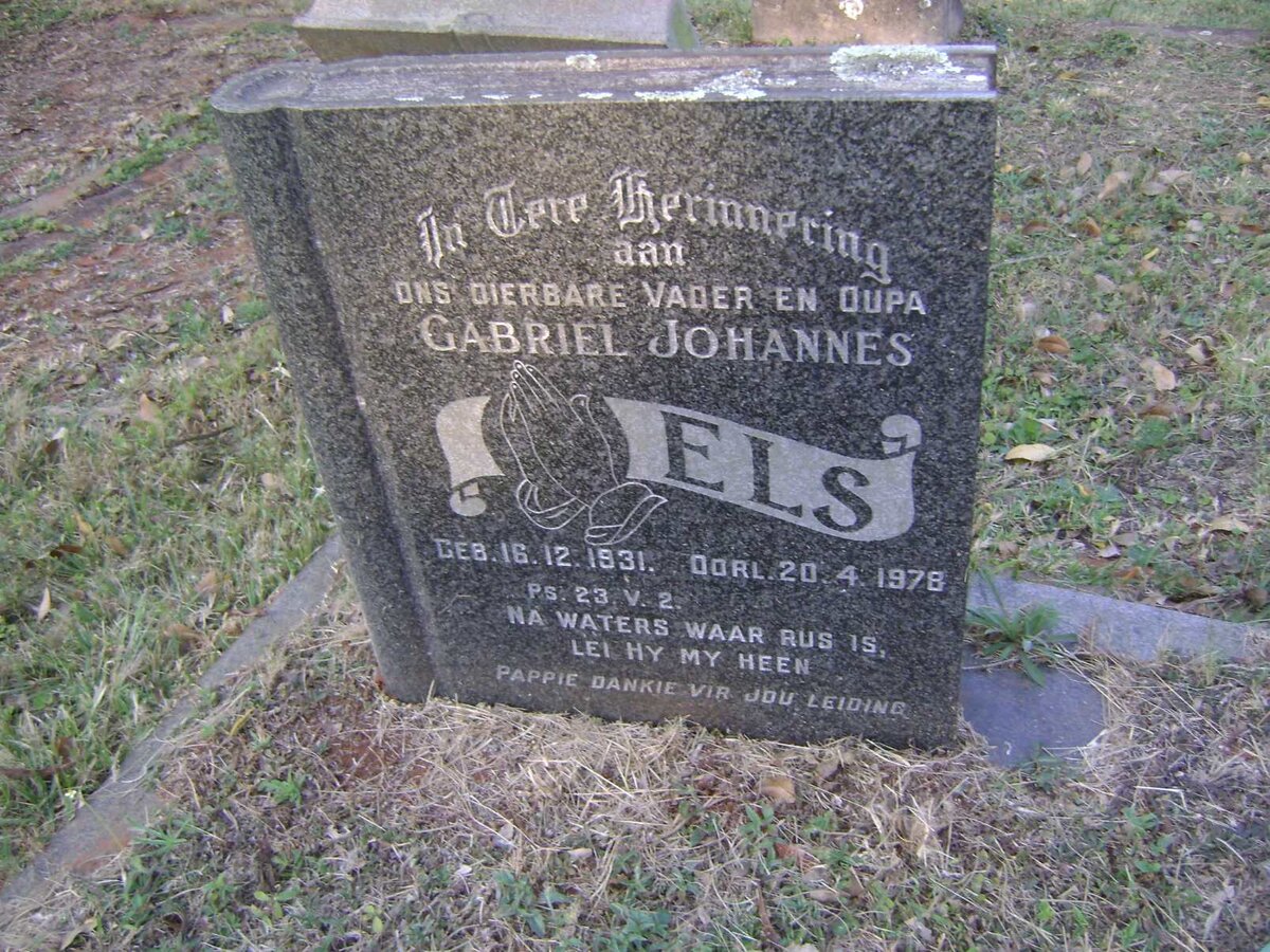 ELS Gabriel Johannes 1931-1978