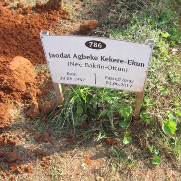 EKUN Jaodat Agbeke, KEKERE nee BAKRIN-OTTUN 1937-2017