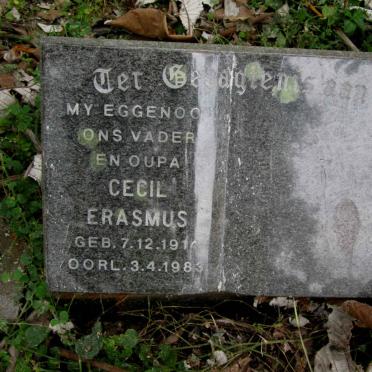 ERASMUS Cecil 1914-1983