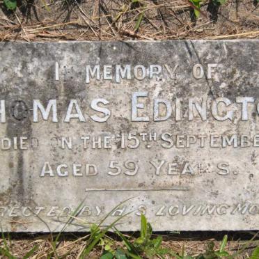 EDINGTON Thomas -1917