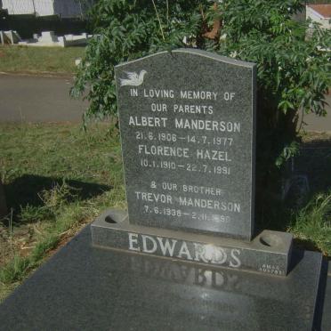 EDWARDS Albert Manderson 1906-1977 &amp; Florence Hazel 1910-1991 :: EDWARDS Trevor Manderson 1938-1990