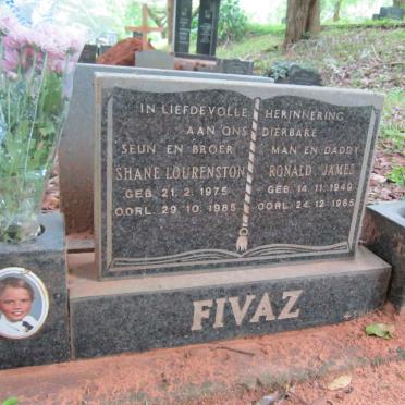 FIVAZ Ronald James 1949-1985 :: FIVAZ Shane Lourenston 1975-1985 