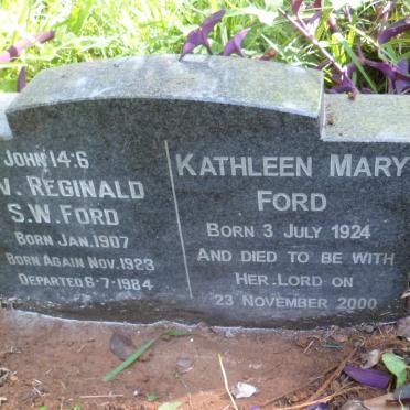 FORD Reginald S.W. 1907-1984 &amp; Kathleen Mary 1924-2000