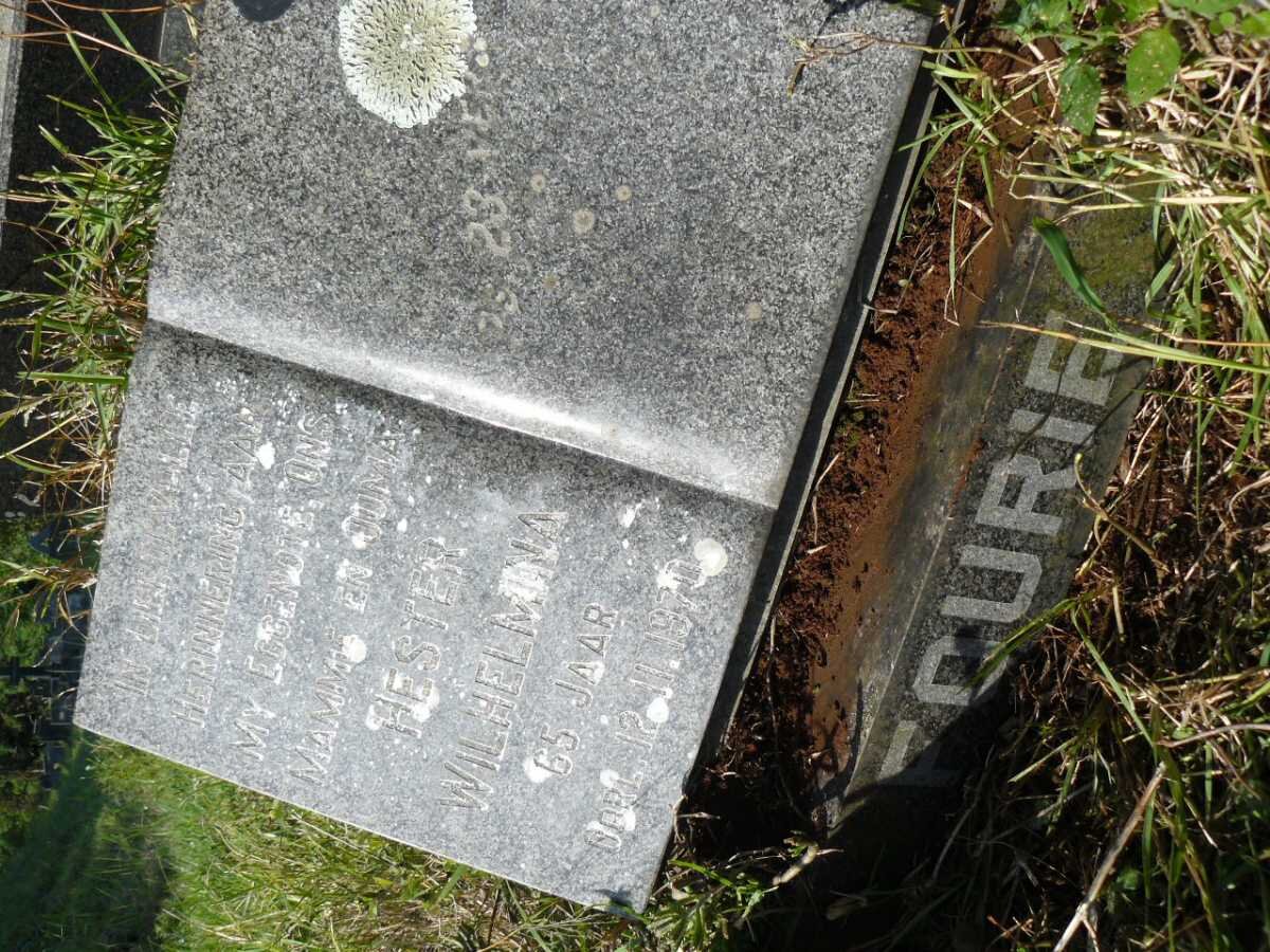 FOURIE Hester Wilhelmina -1970