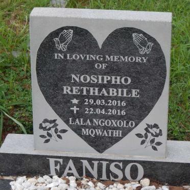 FANISO Nosipho Rethabile 2016-2016