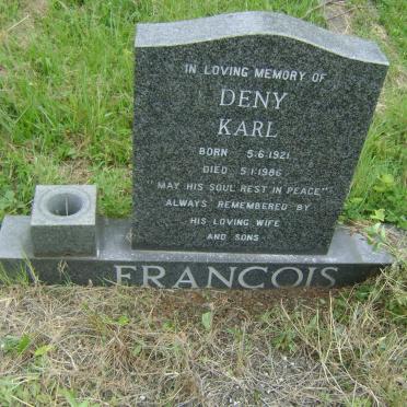 FRANCOIS Deny Karl 1921-1986