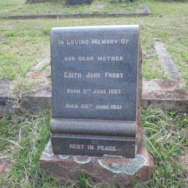 FROST Edith Jane 1883-1941