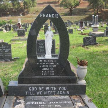 FRANCIS Joseph 1930-1985 :: FRANCIS Ethel Joanne 1959-2012