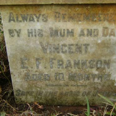 FRANKSON Vincent E.F. -1947