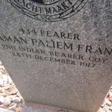 FRANK Raman Paliem -1917