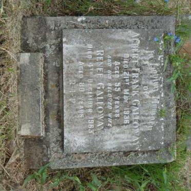 GALLOWAY Albert Frank -1936 &amp; Renee -1963