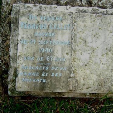 GALLET Fernand -1940