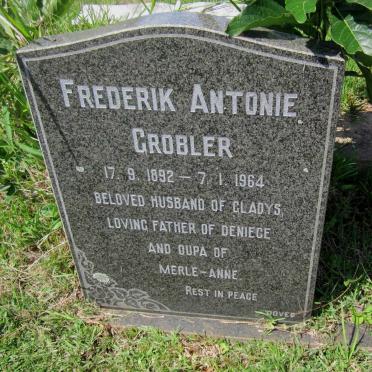 GROBLER Frederik Antonie 1892-1964