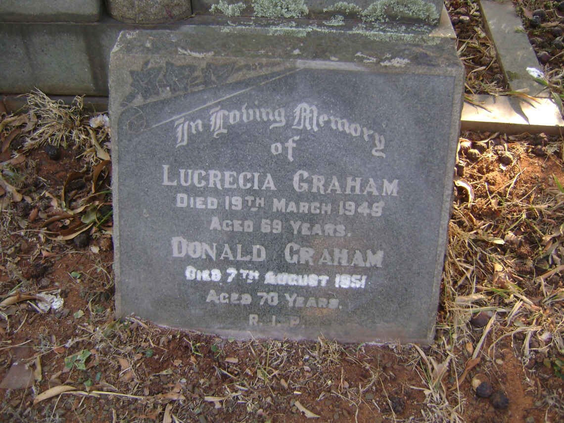 GRAHAM Donald -1951 &amp; Lucrecia -1948