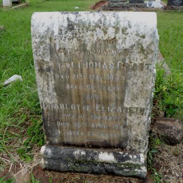 GRANT William Thomas -1943 &amp; Charlotte Elizabeth -1944