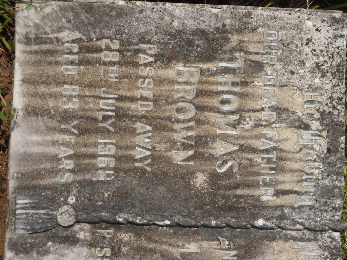 GREENLEES William James -1941 :: BROWN Thomas -1968 &amp; Elizabeth Lavinia -1965 :: BROWN Kenneth Gavin -1941