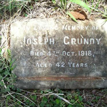 GRUNDY Joseph -1918