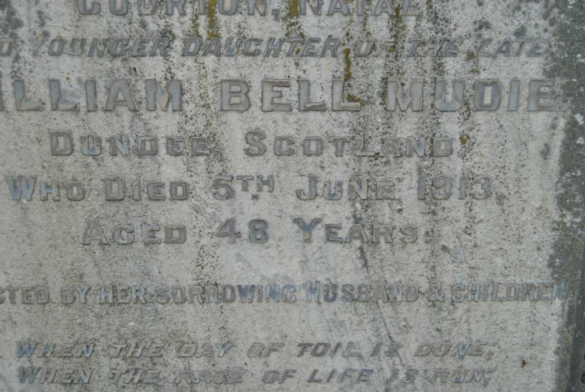 GRAY Eliza Forbes nee MUDIE -1913