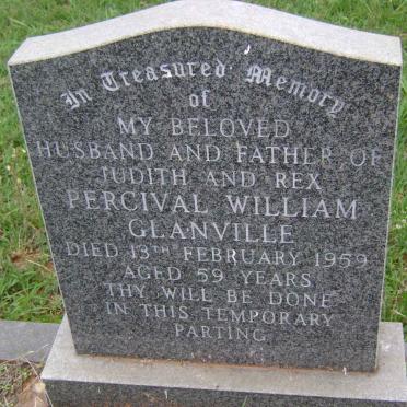 GLANVILLE Percival William -1959