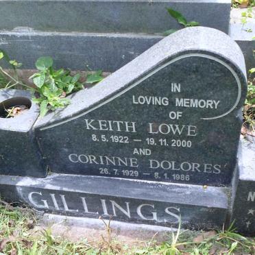 GILLINGS Keith Lowe 1922-2000 &amp; Corinne Dolores 1929-1986 :: GILLINGS Nik Juredin 1972-1993