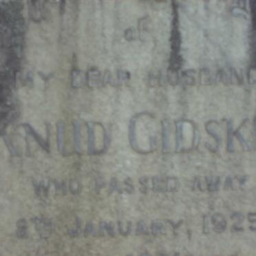 GIDSKE Knud -1925 &amp; Olive S. -1966