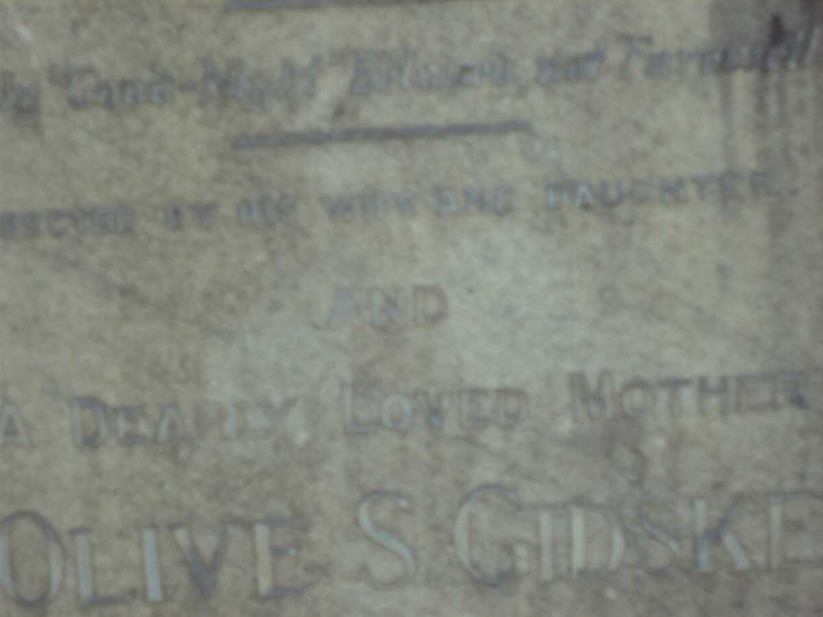 GIDSKE Knud -1925 &amp; Olive S. -1966