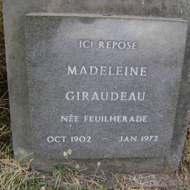 GIRAUDEAU Madeleine nee FEUILHERADE 1902-1972