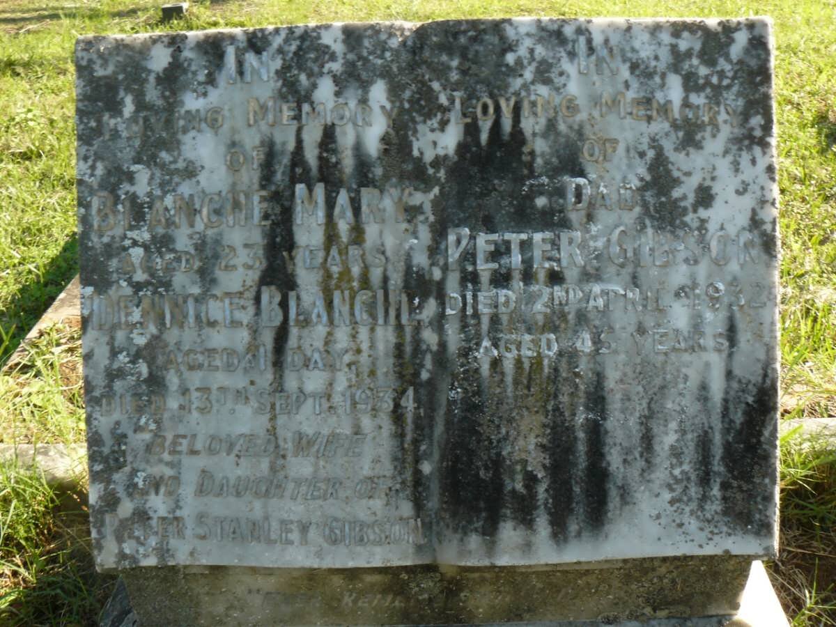 GIBSON Peter -1932 &amp; Blanche Mary -1934 :: GIBSON Dennice Blanche -1934