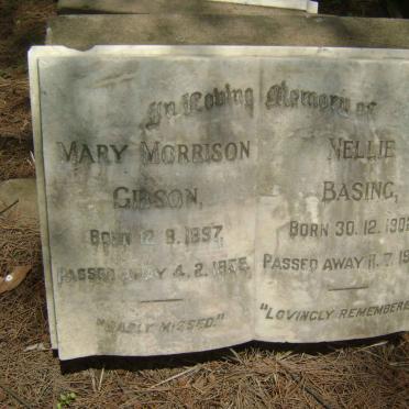 GIBSON Mary Morrison 1897-1955 :: BASING Nellie 1902-1967