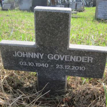 GOVENDER Johnny 1940-2010