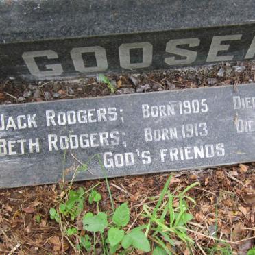 RODGERS Jack 1905-1987 &amp; Beth 1913-