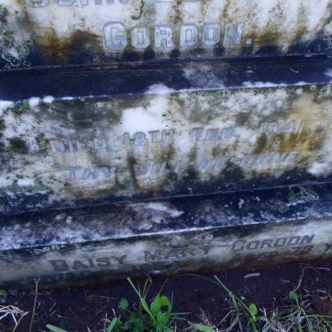 GORDON John Bernard -1941 &amp; Daisy Mary -1954 