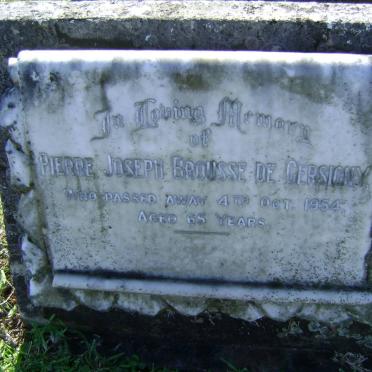 GERSIGNY Pierre Joseph Brousse, de -1954