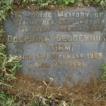GELDENHUYS Dolphina nee TIMM -1969